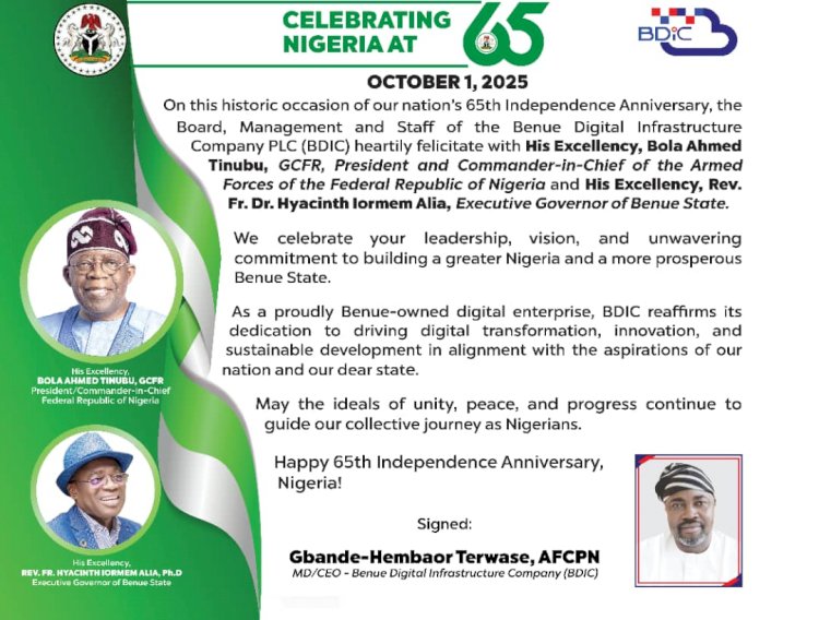 Celebrating Nigeria At 65, October 1, 2025
